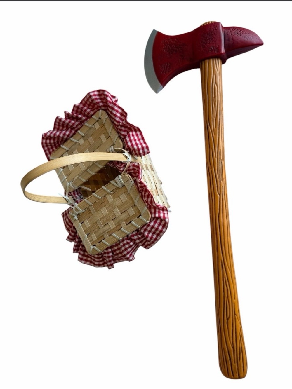 Little Red Riding Hood Basket & Toy Axe Costume Accessories Set